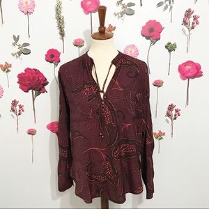 • Abercrombie • Paisley Blouse